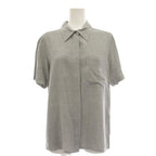 Chanel CC Logo Set Top and Bottom Shirt Blouse Short Sleeve Flare Skirt Knee — view 2