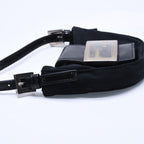 Fendi Handbag Mini Croissant Mini Mamma Pouch Case Cotton Jersey Leather Black — view 5