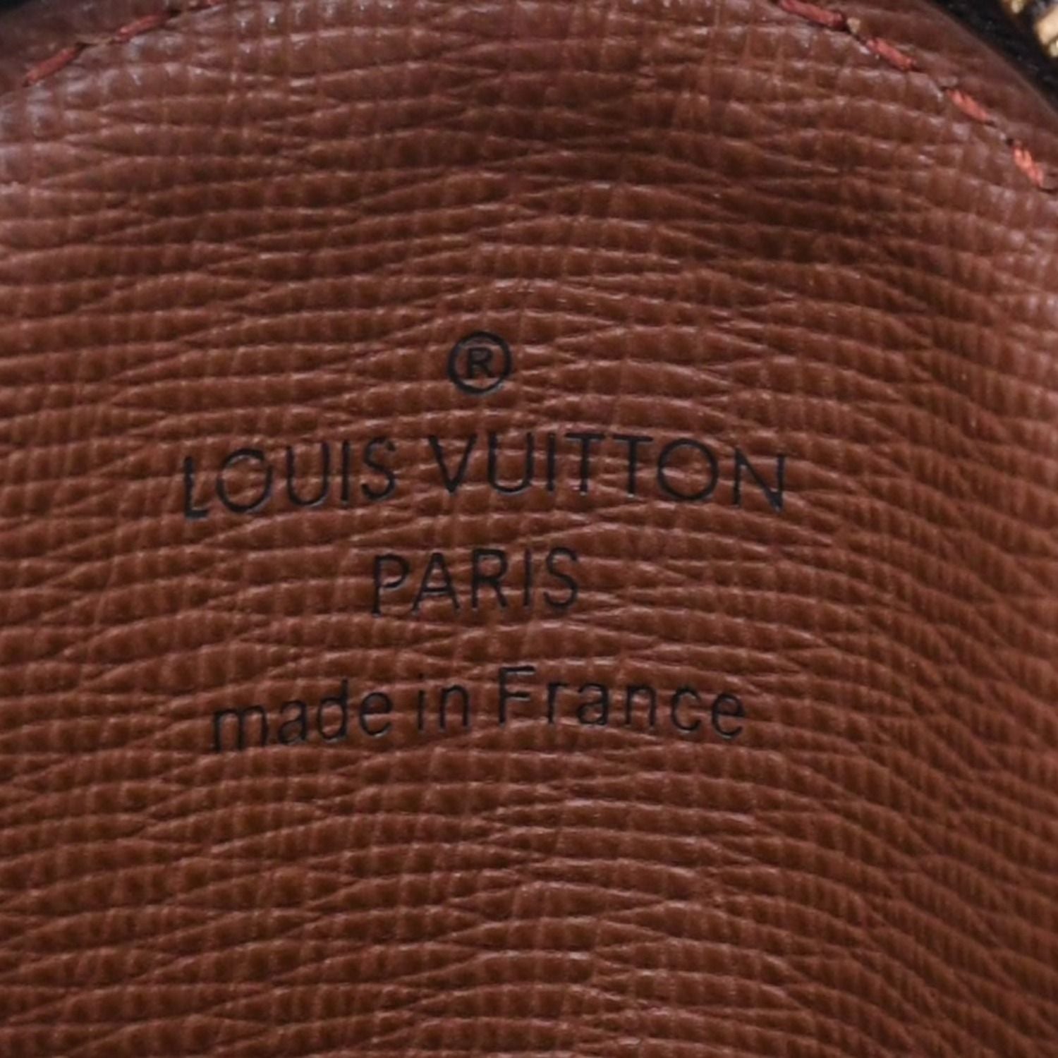 Louis Vuitton Porte Monnaie Rond Coin Purse Monogram Canvas Brown Case Gold — view 8