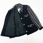 Chanel Vintage Tweed Skirt Jacket & Set CC Logo Gold Button — view 5