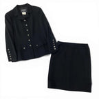 Chanel Vintage Skirt Set Tailored Jacket Silk Set — view 2
