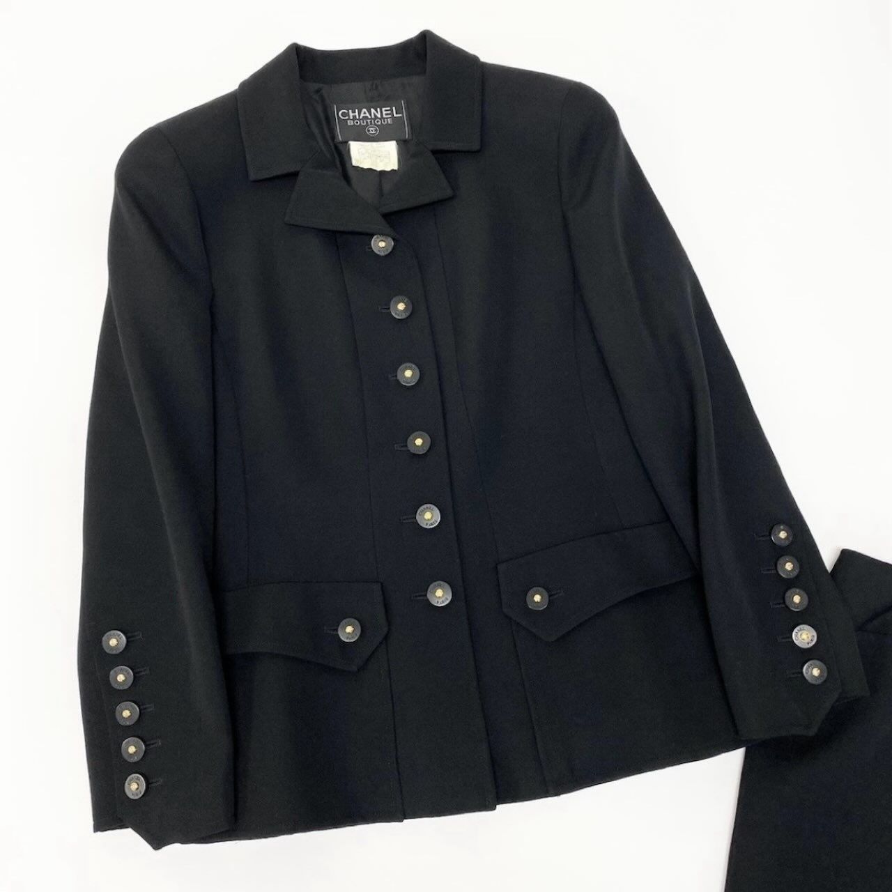 Chanel Vintage Skirt Set Tailored Jacket Silk Set — view 3
