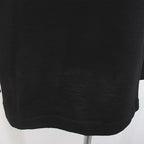 Hermes Scarf Pattern Wool Knit Sweater 38 Black Silk Contrast Turtleneck Side — view 7