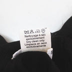 Hermes Scarf Pattern Wool Knit Sweater 38 Black Silk Contrast Turtleneck Side — view 4