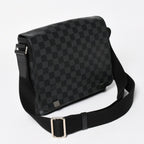 Louis Vuitton District PM Messenger Bag Damier Graphite Canvas Black Gray Silver — view 3