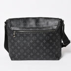 Louis Vuitton District MM Monogram Eclipse Shoulder Bag Black — view 2