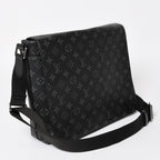 Louis Vuitton District MM Monogram Eclipse Shoulder Bag Black — view 3