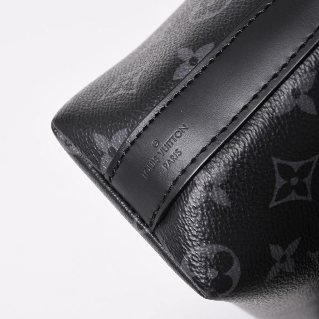 Louis Vuitton District MM Monogram Eclipse Shoulder Bag Black — view 7