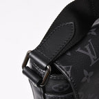 Louis Vuitton District MM Monogram Eclipse Shoulder Bag Black — view 6