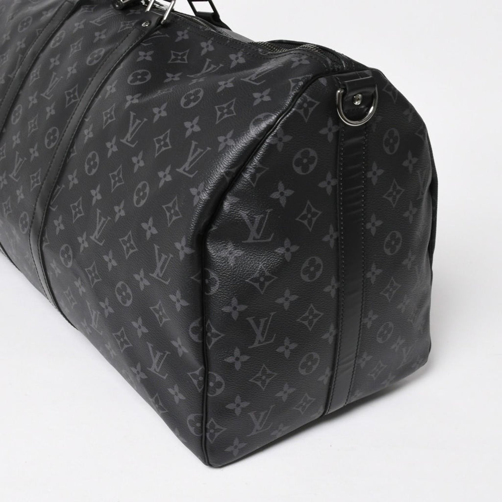 Louis Vuitton Boston Bag Keepall Bandouliere 55 Monogram Eclipse — view 4