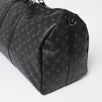 Louis Vuitton Boston Bag Keepall Bandouliere 55 Monogram Eclipse — view 4
