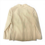 Chanel Vintage Safari Jacket 4 Pockets CC Logo Ivory — view 3