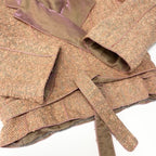 Chanel Vintage Tweed Jacket Short Length Waist Ribbon — view 6