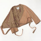 Chanel Vintage Tweed Jacket Short Length Waist Ribbon — view 4