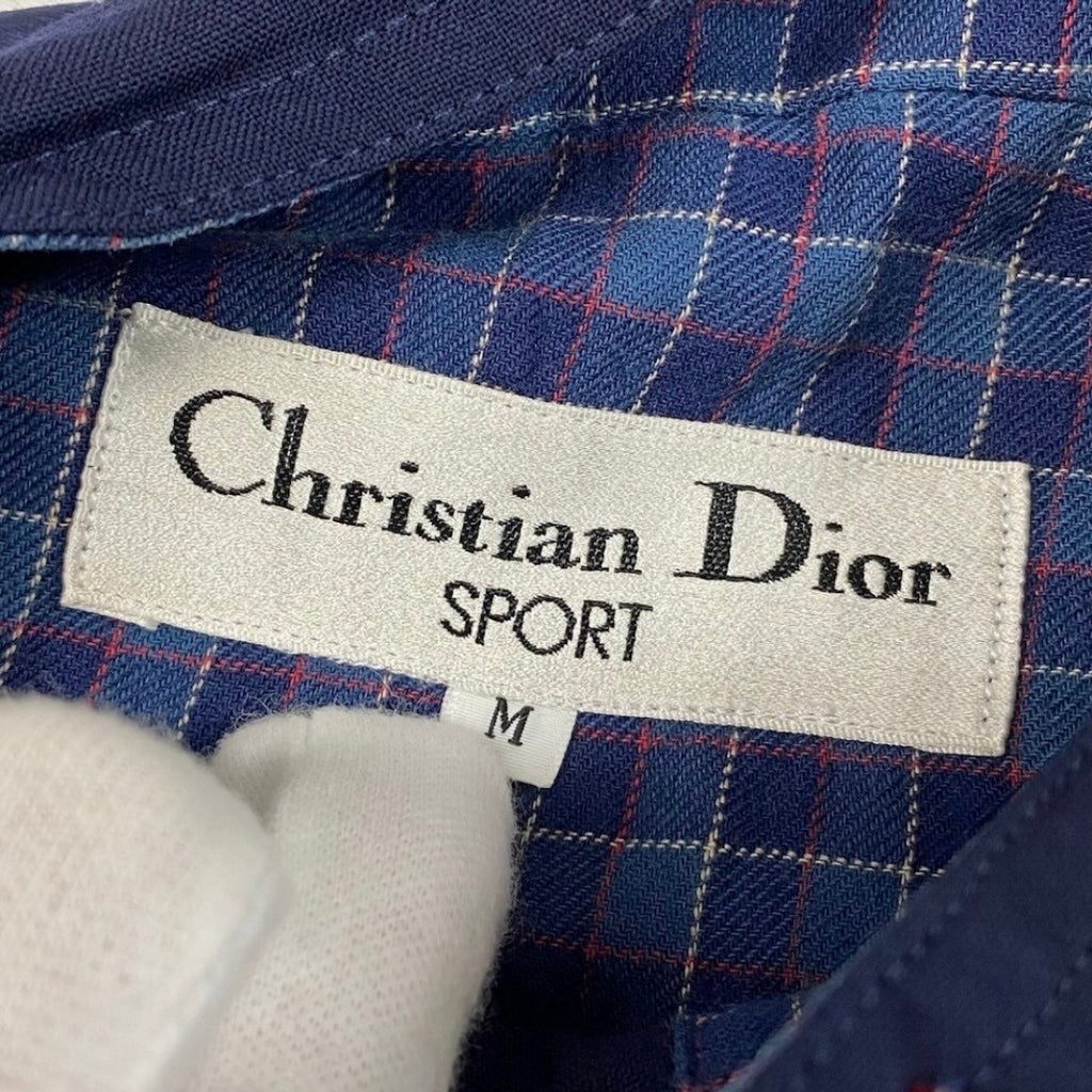 Dior Long Sleeve Shirt Top CD Logo Embroidery Wool — view 8