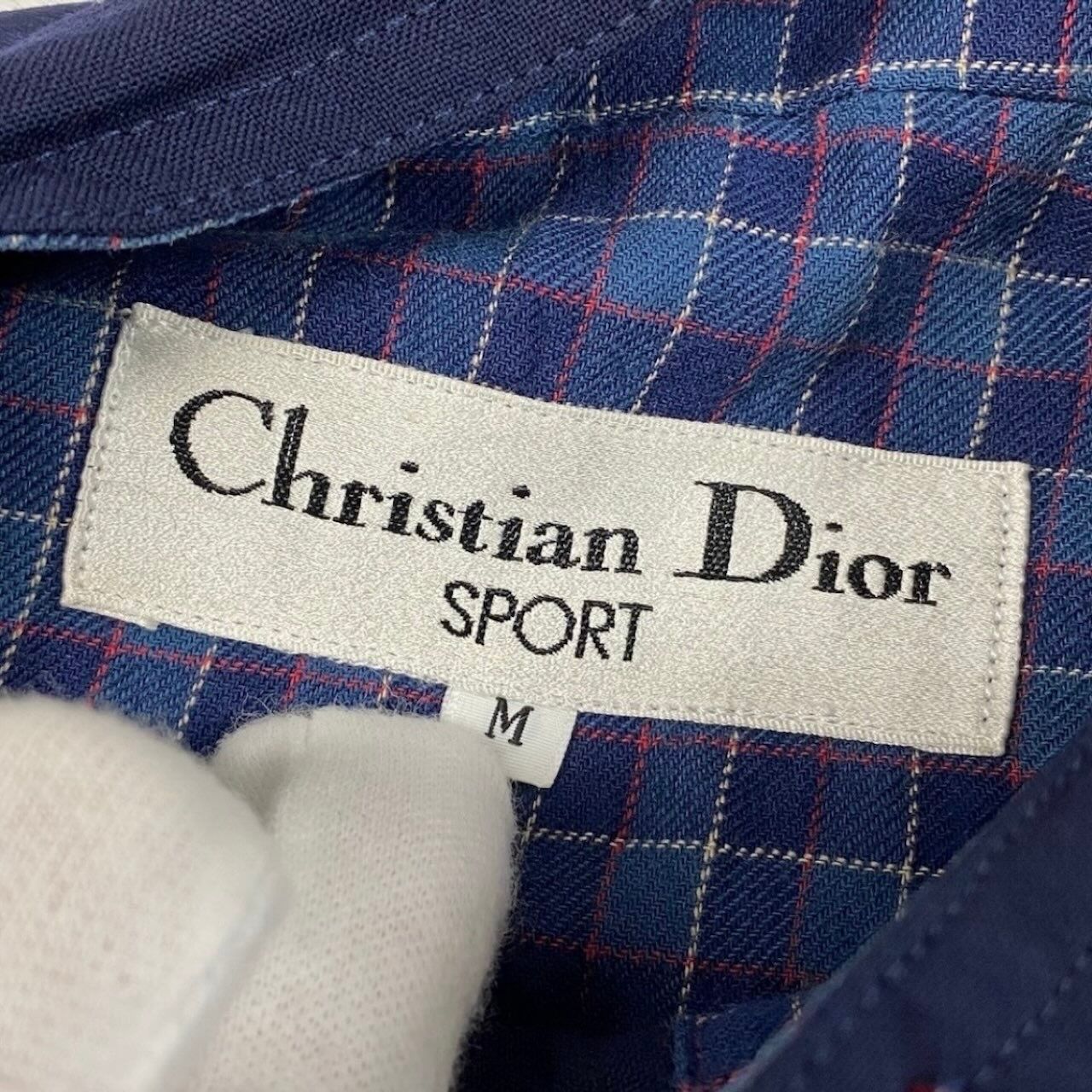 Dior Long Sleeve Shirt Top CD Logo Embroidery Wool — view 8