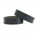Hermes Heaven Bracelet Poultur Bangle Leather Black Double Strand