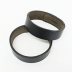 Hermes Heaven Bracelet Poultur Bangle Leather Black Double Strand