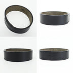 Hermes Heaven Bracelet Poultur Bangle Leather Black Double Strand