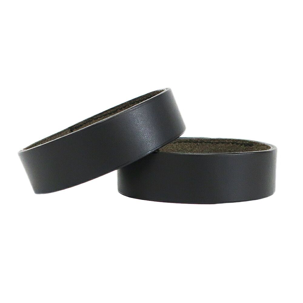Hermes Heaven Bracelet Poultur Bangle Leather Black Double Strand