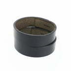 Hermes Heaven Bracelet Poultur Bangle Leather Black Double Strand