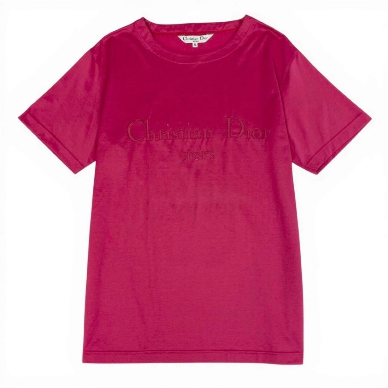 Dior Logo Embroidery Top Cotton Short Sleeve T-Shirt — view 2