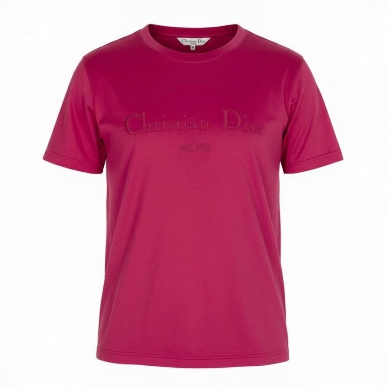 Dior Logo Embroidery Top Cotton Short Sleeve T-Shirt