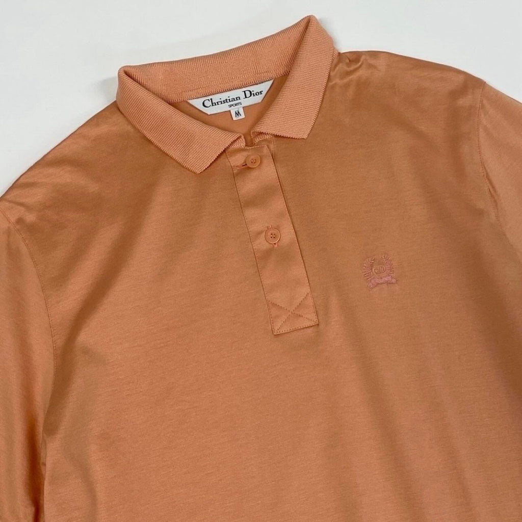 Dior Short Sleeve Polo Shirt Logo Embroidery Cotton — view 4