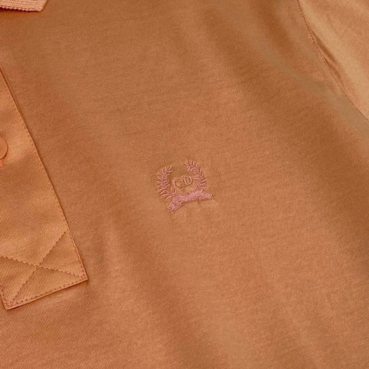 Dior Short Sleeve Polo Shirt Logo Embroidery Cotton — view 7