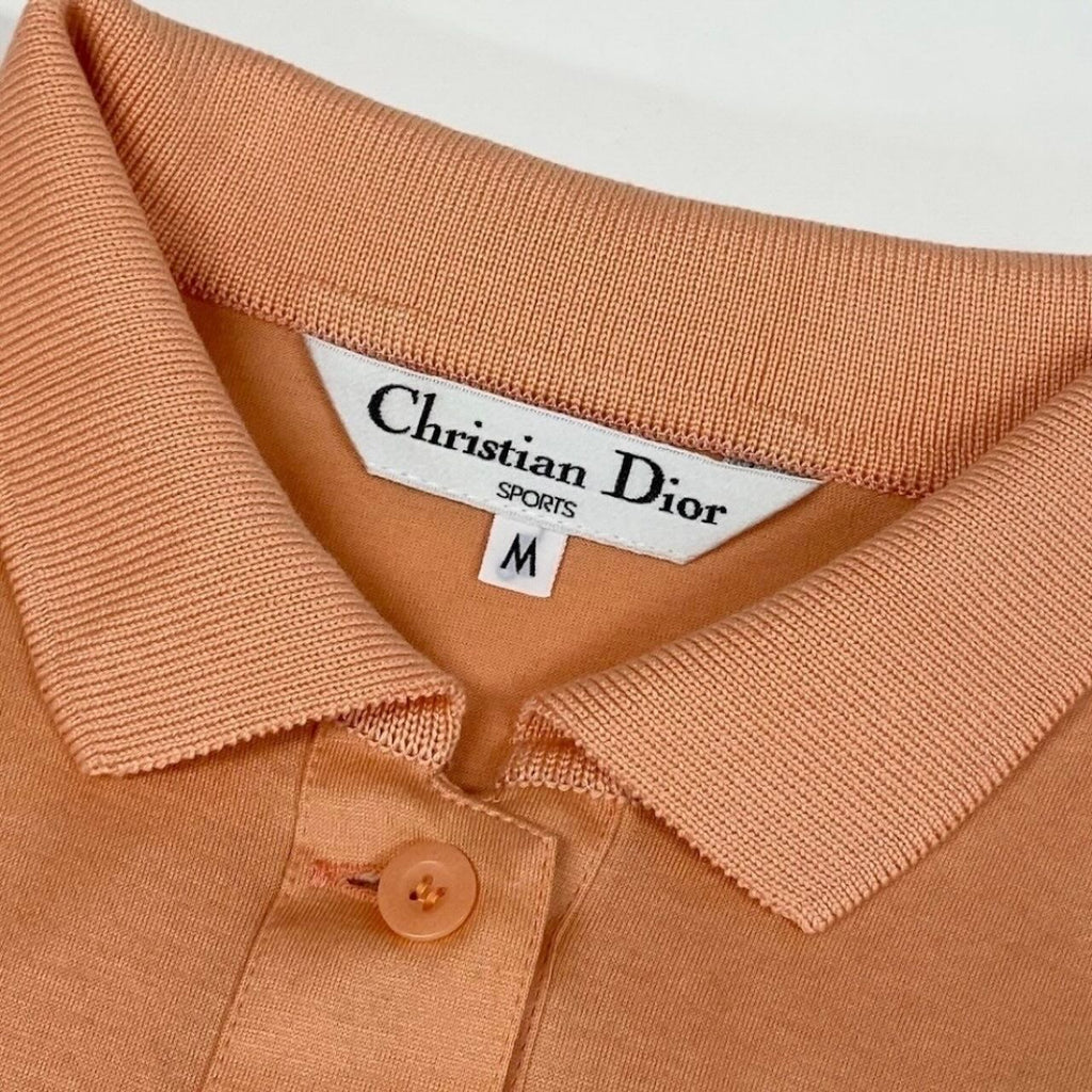 Dior Short Sleeve Polo Shirt Logo Embroidery Cotton — view 5
