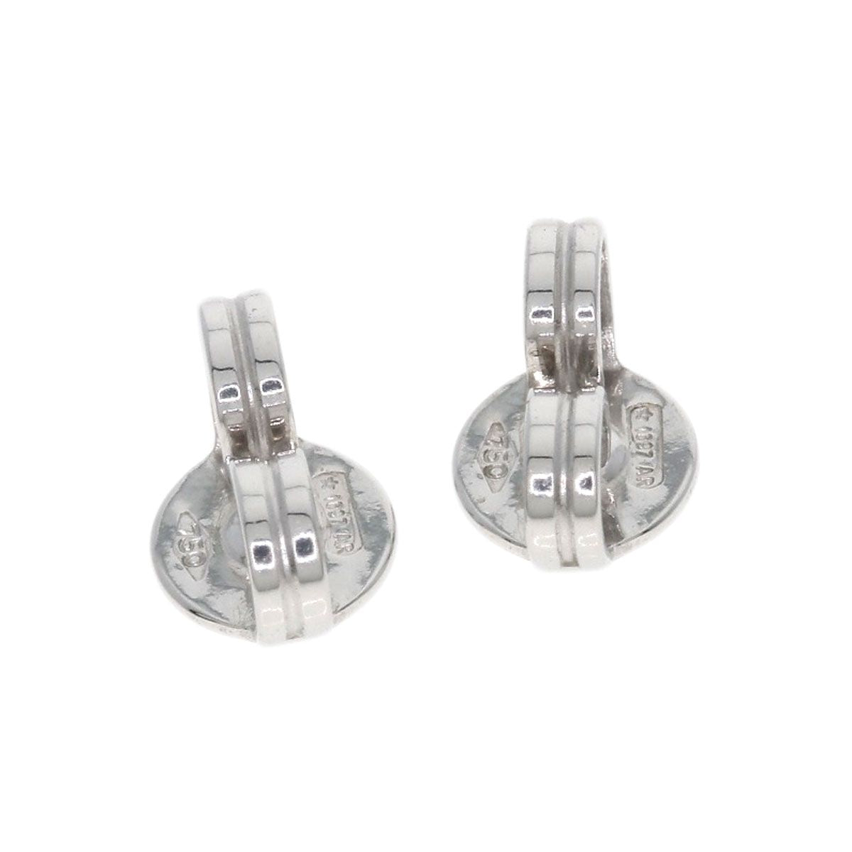 Gucci Logo Earrings 18k White Gold