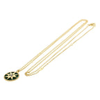 Dior Rose Des Vents Diamond Malachite Long Necklace 18k Yellow Gold