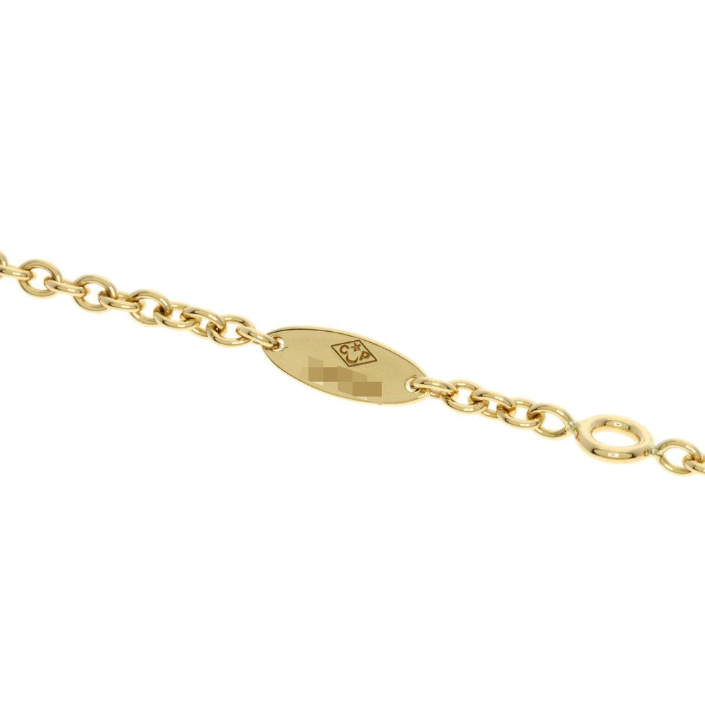 Dior Rose Des Vents Diamond Malachite Long Necklace 18k Yellow Gold
