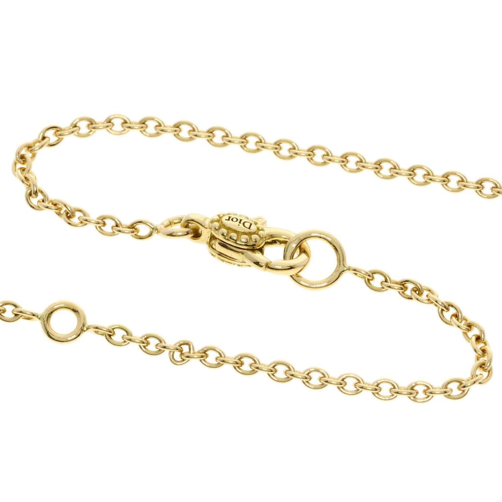 Dior Rose Des Vents Diamond Malachite Long Necklace 18k Yellow Gold
