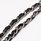 Chanel S Flap Chain Shoulder Bag CC Logo Calfskin Black Silver — view 7