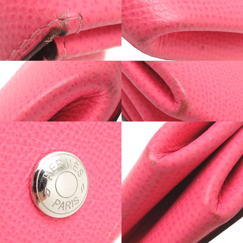 Hermes Coin Case Coin Purse Pink