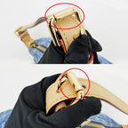 Louis Vuitton Monogram Denim Shoulder Bag Blue