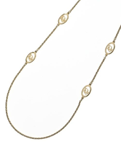 Dior Gold Plated CD Logo Necklace