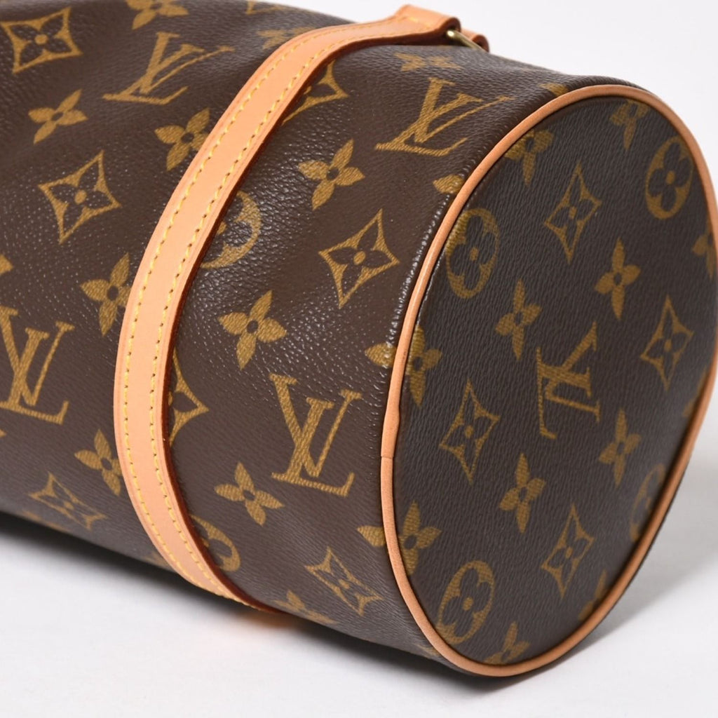Louis Vuitton Papillon 26 Handbag Monogram Leather Brown Gold — view 7