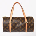 Louis Vuitton Papillon 26 Handbag Monogram Leather Brown Gold