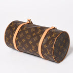 Louis Vuitton Papillon 26 Handbag Monogram Leather Brown Gold — view 6