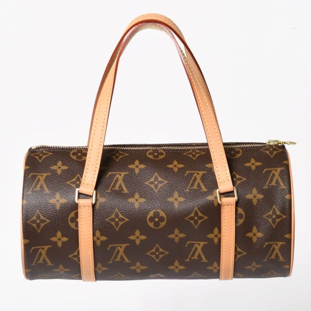 Louis Vuitton Papillon 26 Handbag Monogram Leather Brown Gold — view 2