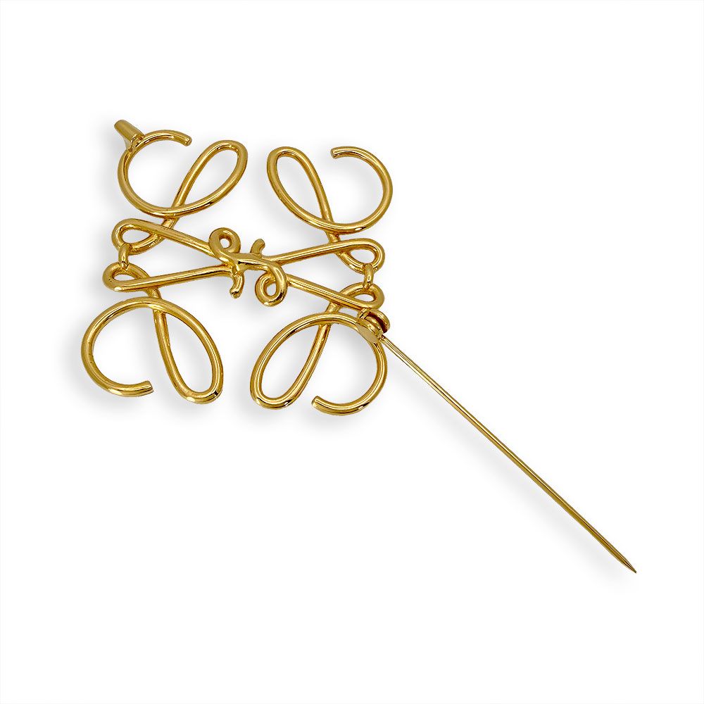 Loewe Anagram Logo Brooch