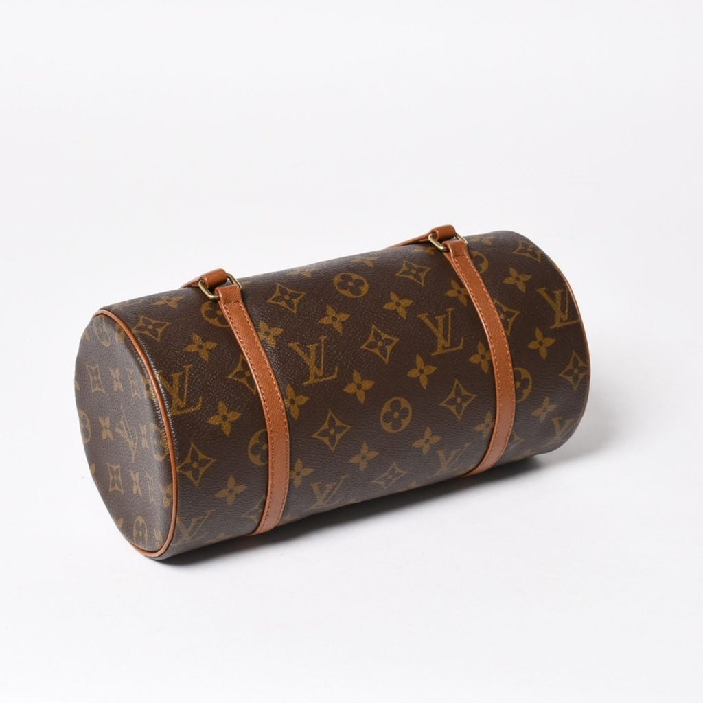 Louis Vuitton Papillon 26 Handbag Monogram Brown Leather Gold Vintage 4 — view 6