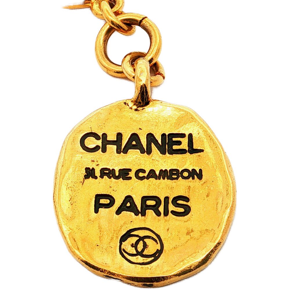 Chanel CC Logo Bracelet Alloy Gold