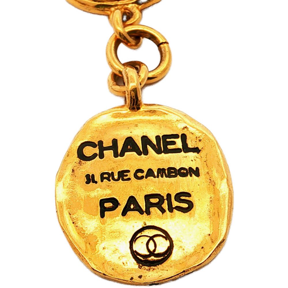 Chanel CC Logo Bracelet Alloy Gold