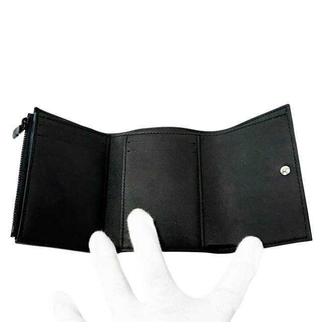 Louis Vuitton Monogram Shadow Victor Wallet Trifold Compact Noir Black