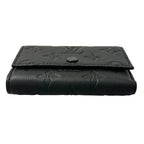 Louis Vuitton Monogram Shadow Victor Wallet Trifold Compact Noir Black