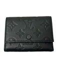 Louis Vuitton Monogram Shadow Victor Wallet Trifold Compact Noir Black