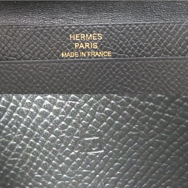 Hermes Card Case Card Holders Black